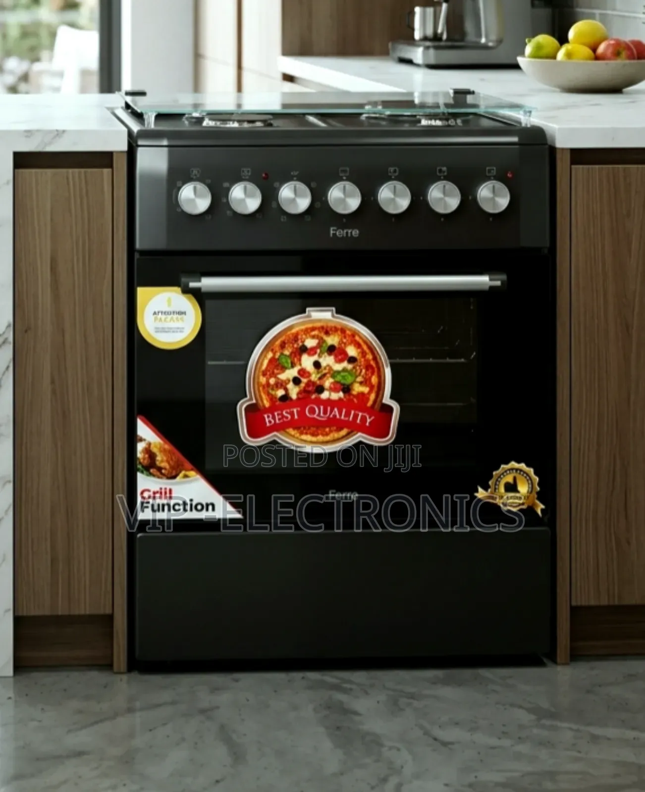 Ferre Oven 4-Plate Electric Cooker With Multifunction Oven