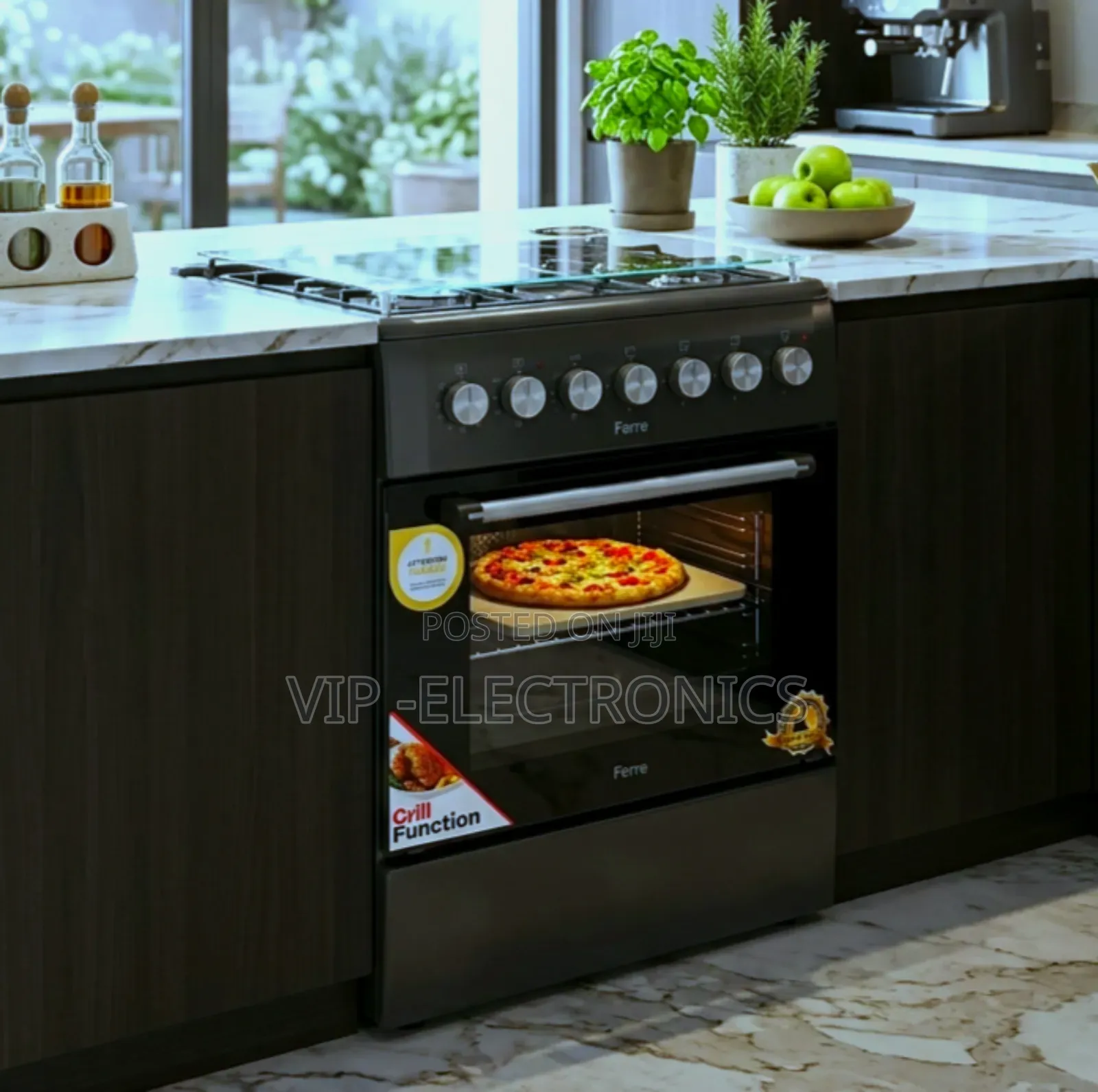 Ferre Oven 4-Plate Electric Cooker With Multifunction Oven