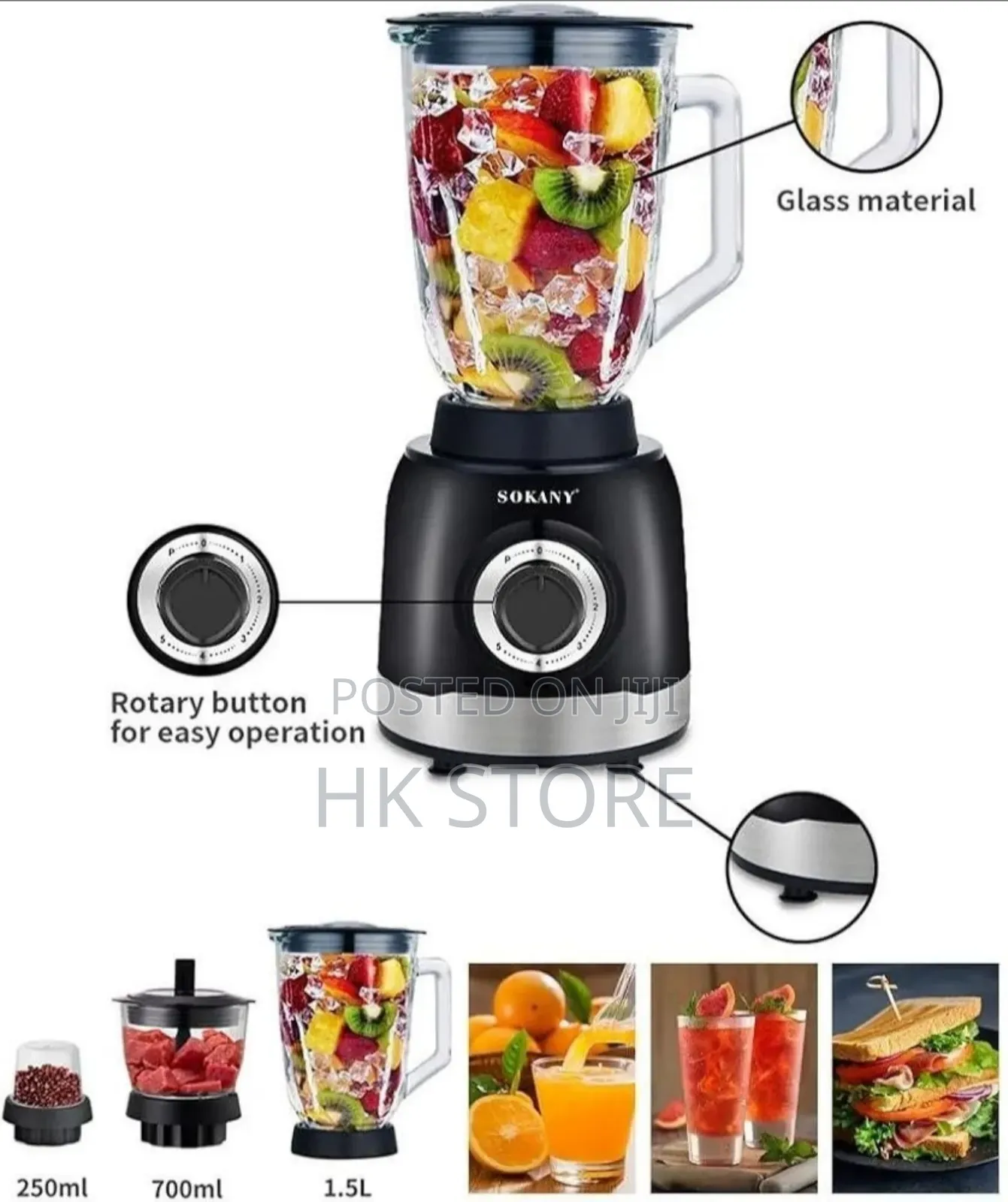 Sokany Multi-Purpose Blender (1000w)
