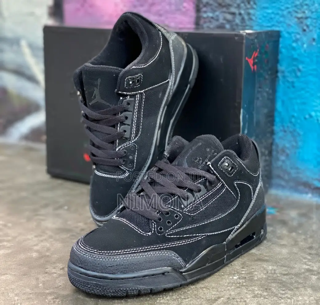 Air Jordan 3 X Travis Scott Black Cat Unisex