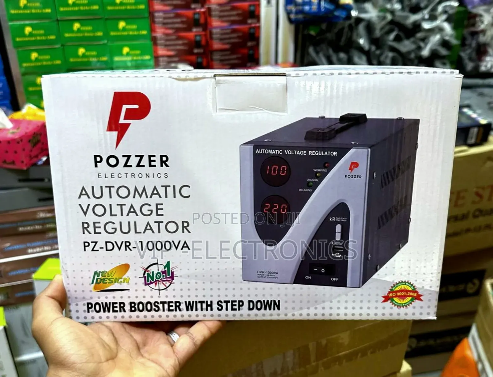 Pozzer Stabilizer Automatic Voltage Regulator Pz-DVR-1000va)