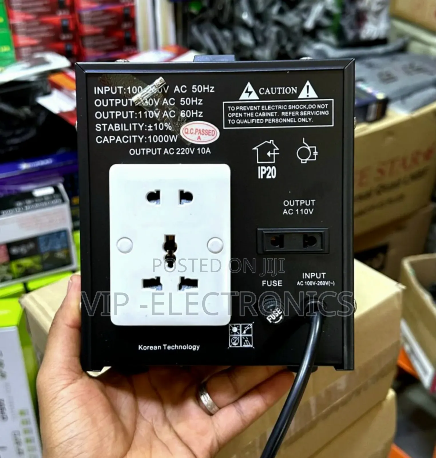 Pozzer Stabilizer Automatic Voltage Regulator Pz-DVR-1000va)