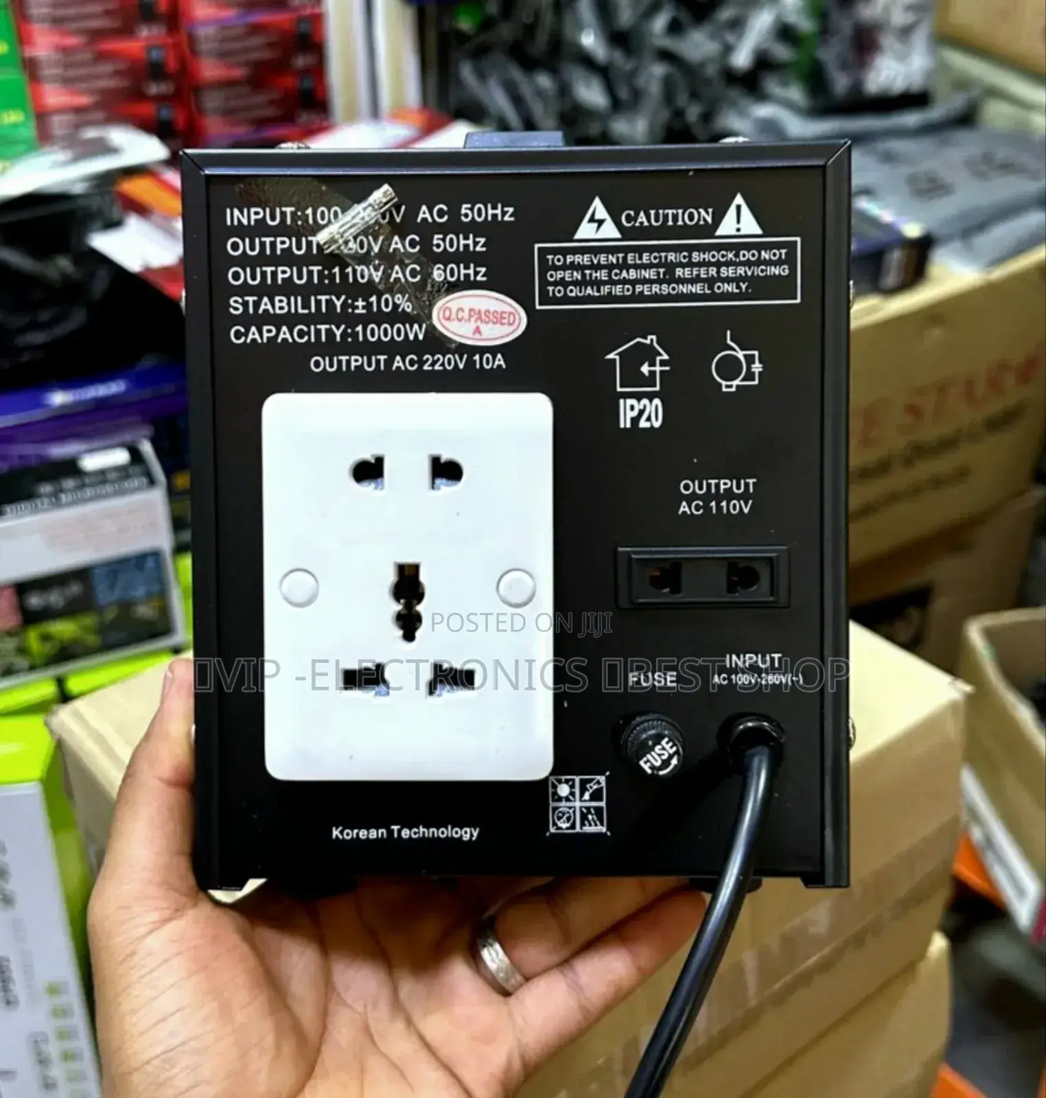 Pozzer Stabilizer Automatic Voltage Regulator Pz-DVR-1000va)