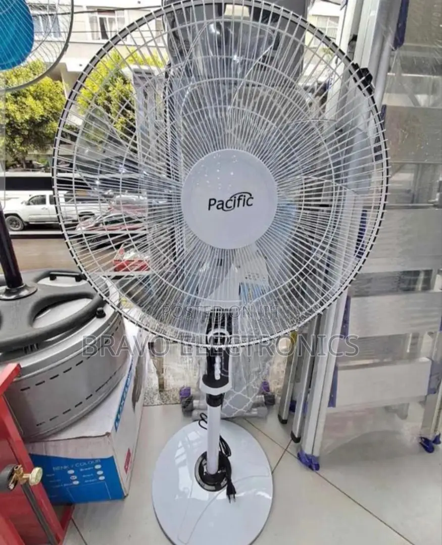 Pacific Standing Fan – White | Ceramic Motor | Powerful Quiet