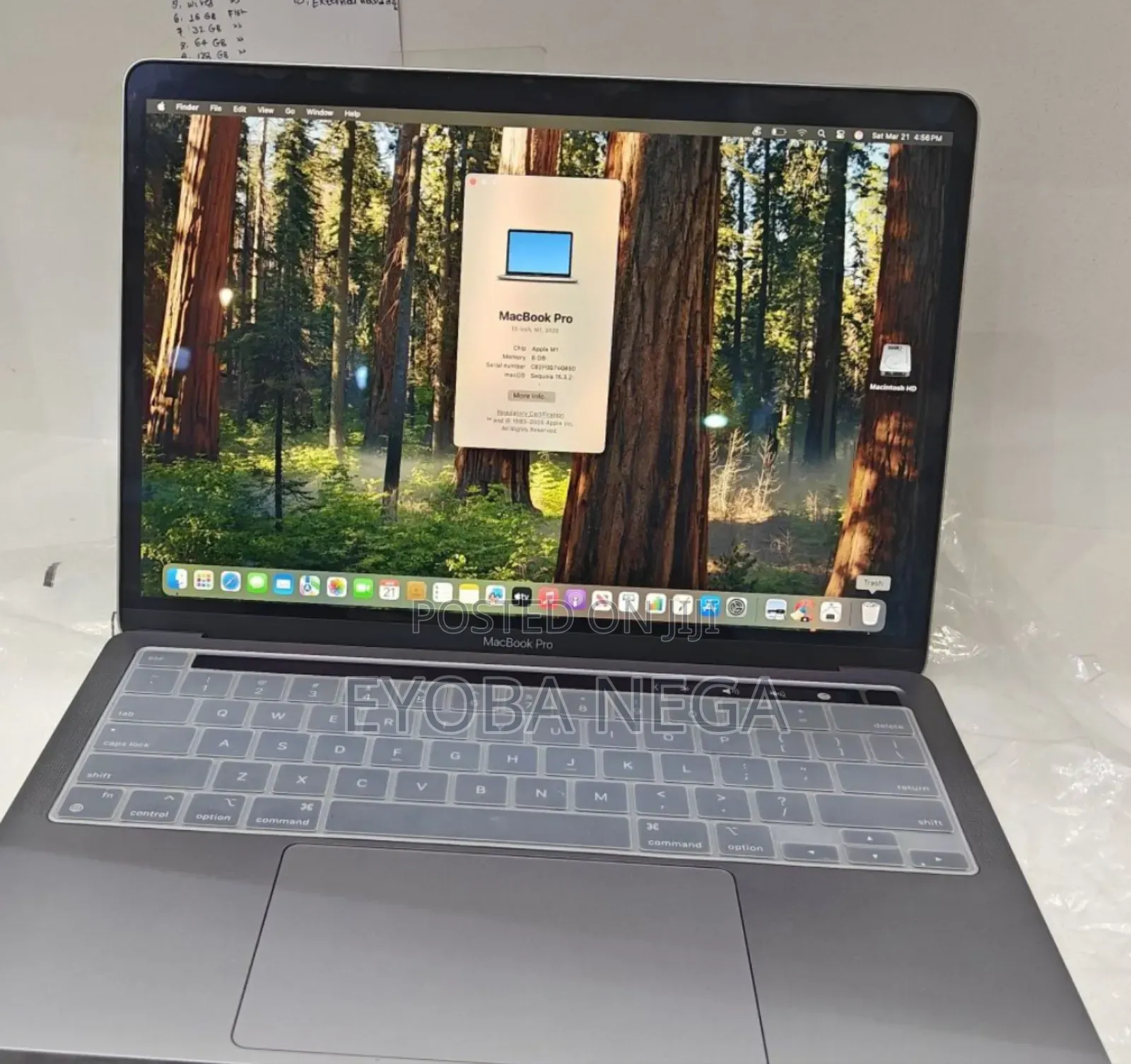 Laptop Apple MacBook Pro M1 8GB Apple M1 SSD 256GB
