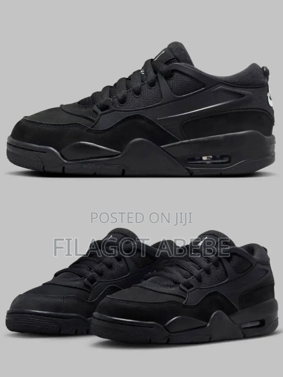 Jordan Rm 4 . Black With White Color
