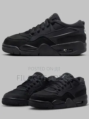 Jordan Rm 4 . Black With White Color