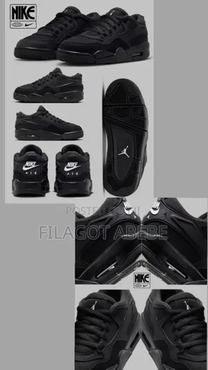 Jordan Rm 4 . Black With White Color