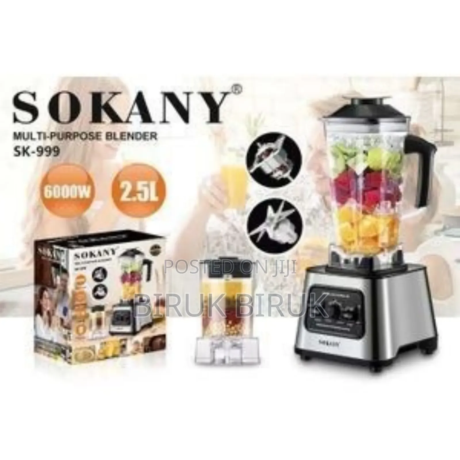 Sokany 2 In1 Blender /Grinder