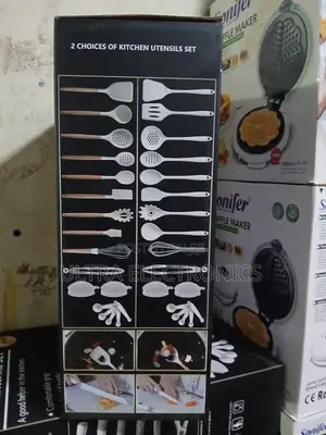 Kitchen Generic 25-piece Silicone Kitchen Utensil Set Featuring Wooden