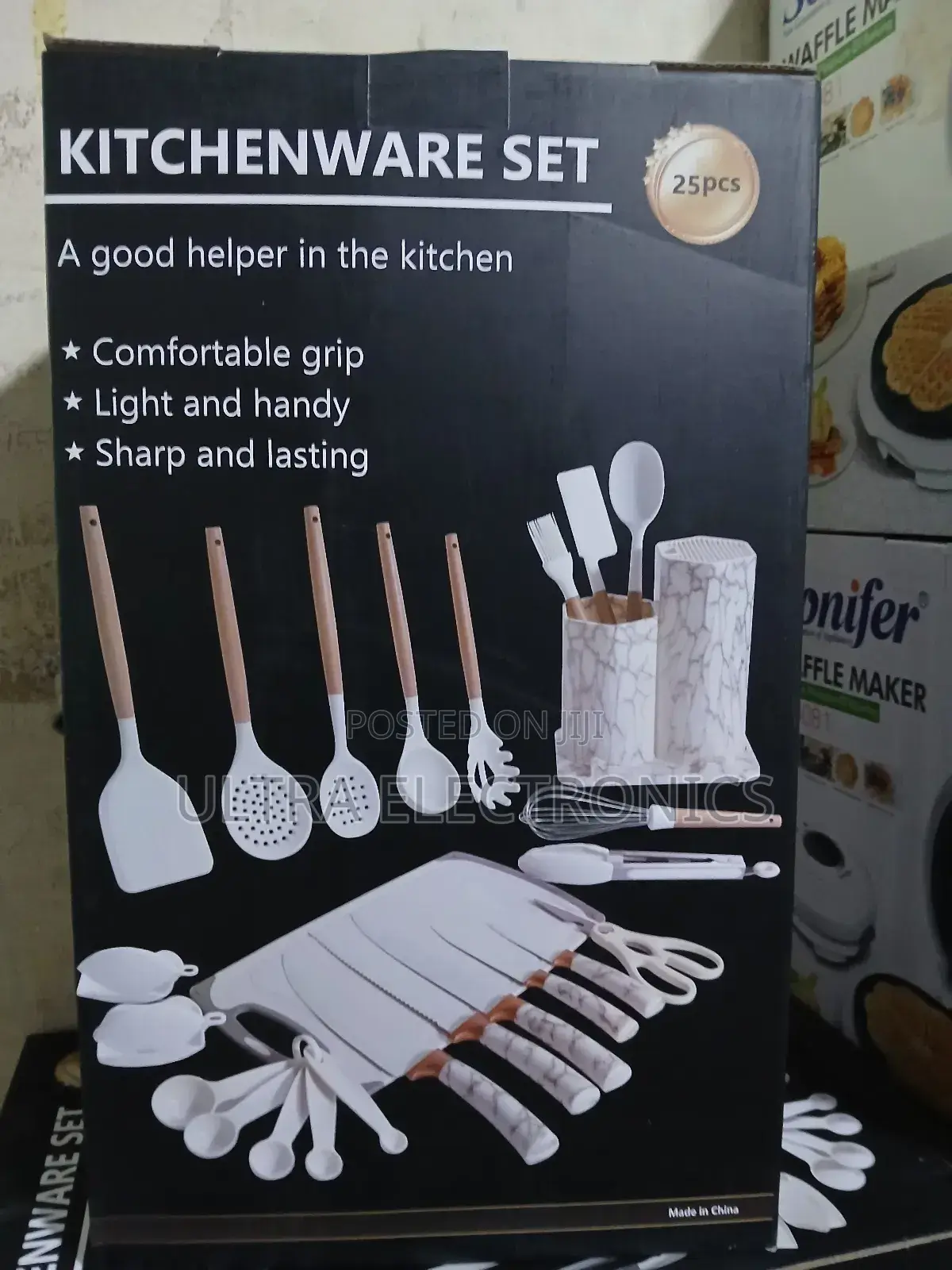 Kitchen Generic 25-piece Silicone Kitchen Utensil Set Featuring Wooden