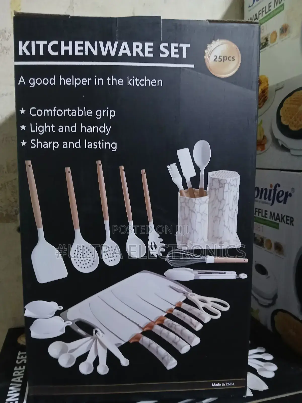 Kitchen Generic 25-piece Silicone Kitchen Utensil Set Featuring Wooden