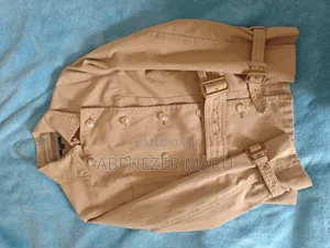 Marks Spencer Beige Short Double Breasted Belted Trench Jacket