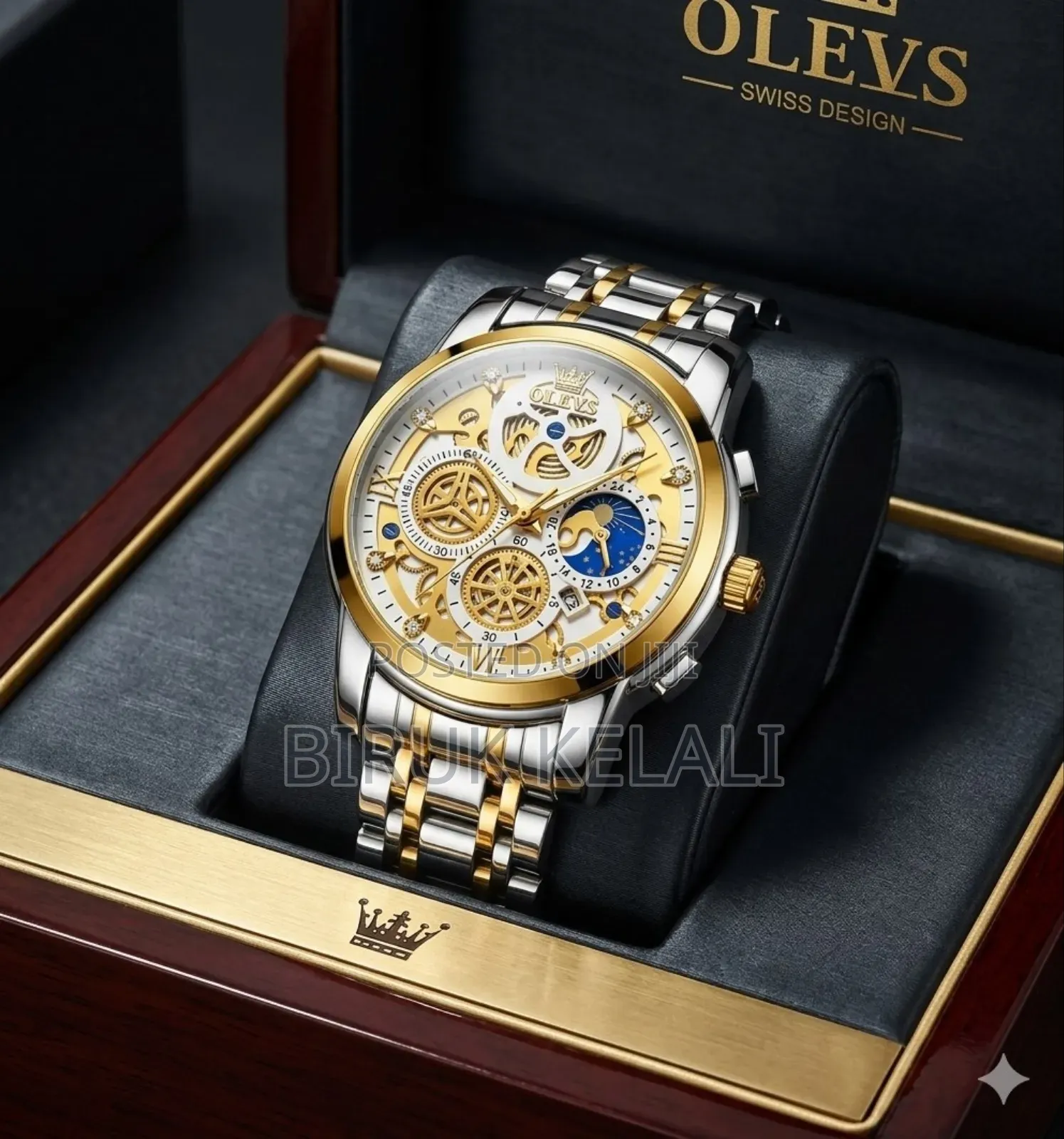 Gracefull Pilot Style Olevs Men's Watch