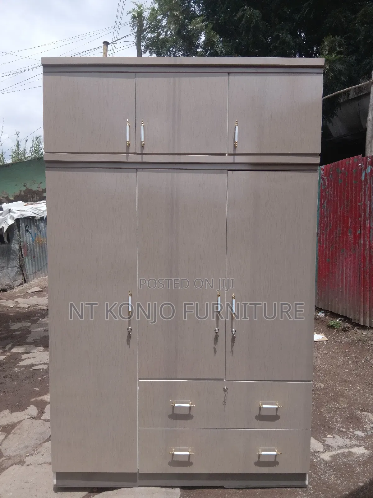1.50 Cm ላሚኔትድ ቁምሳጥን ከነ ተሰቃዮ