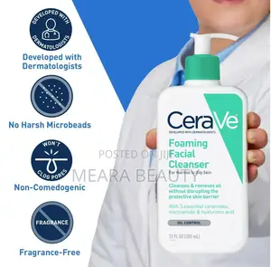 Cerave Foaming Facial Cleanser
