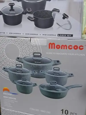Momcoc10-piece Granite Cookware Set From Momcoc.