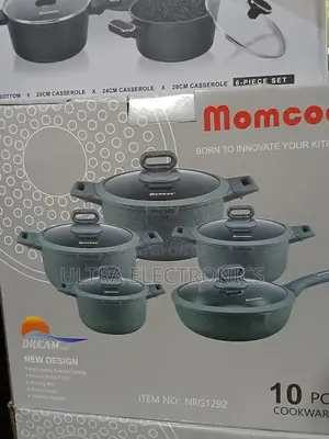 Momcoc10-piece Granite Cookware Set From Momcoc.