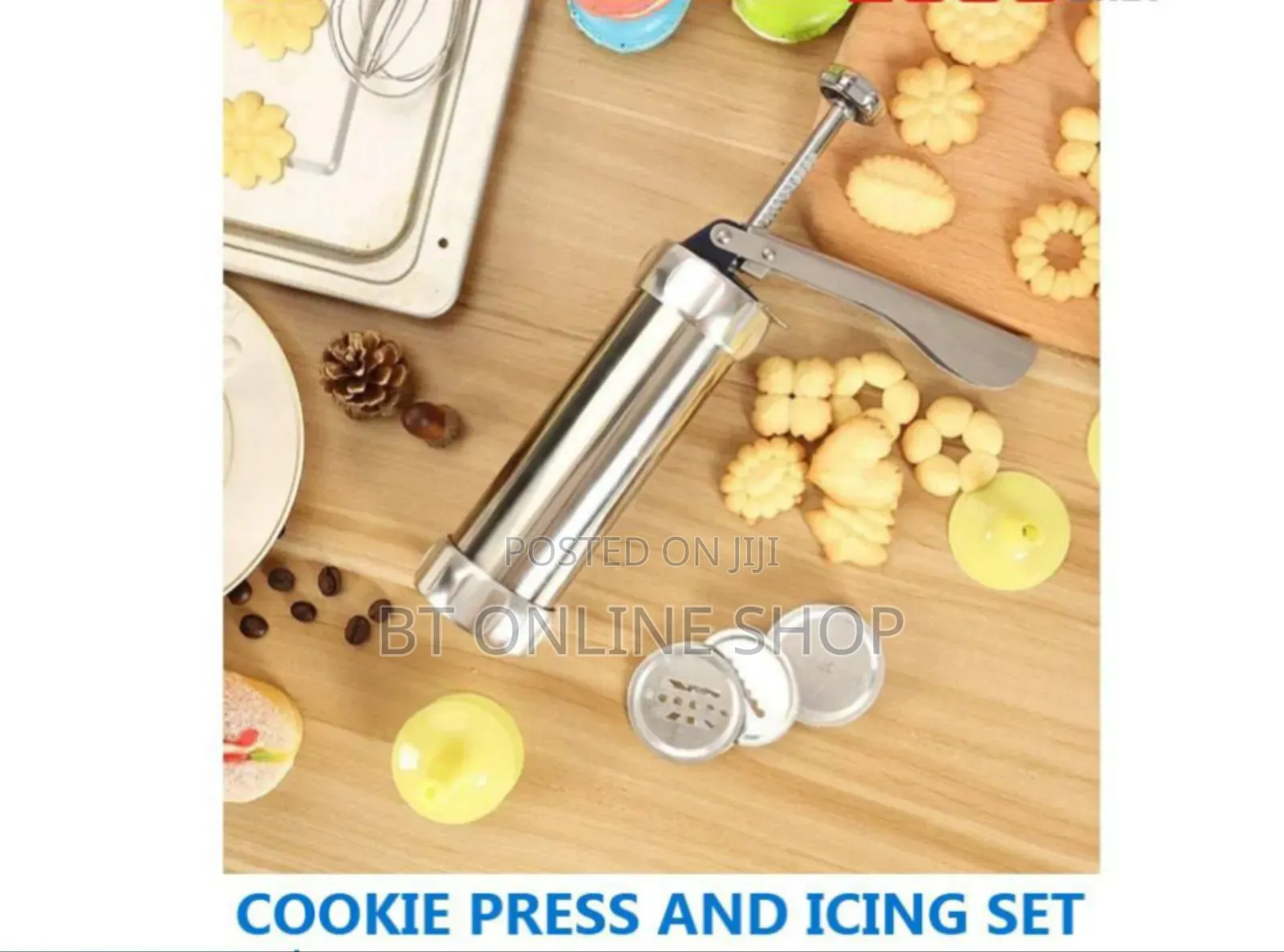 Cookies Press Icing Set የኩኪስ የብስኩት ማውጫ