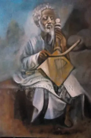 Old Man Playing a Masenko