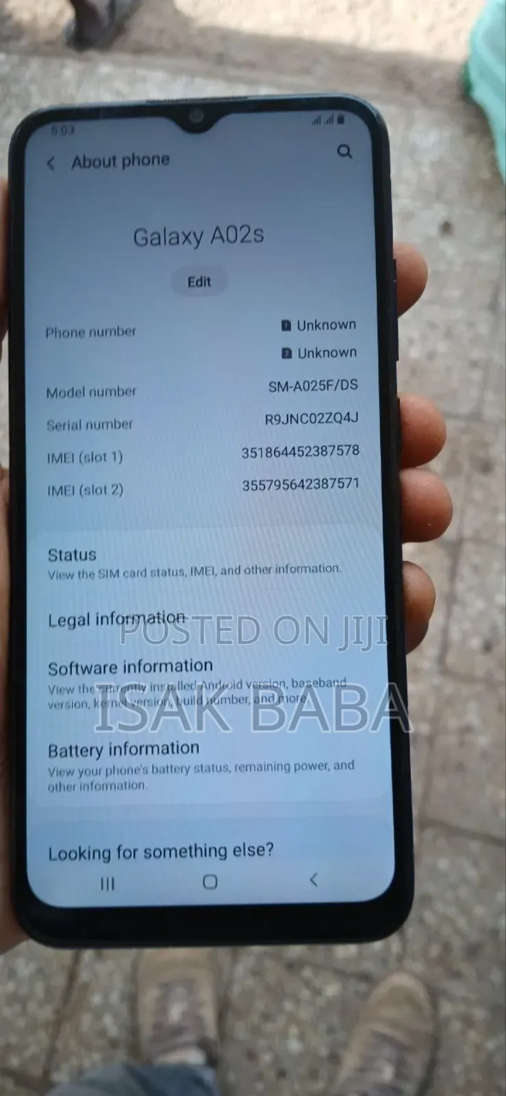Samsung Galaxy A02S 32 GB Blue