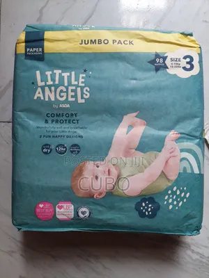 Premium Little Angels Diapers Size 3 Nappies – (98pcs) | Super Soft