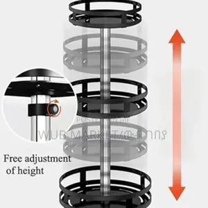 360° Rotating Storage Rack-ተሽከርካሪ የኮስሞ መደርደሪያ