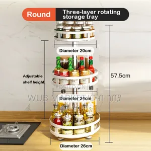 360° Rotating Storage Rack-ተሽከርካሪ የኮስሞ መደርደሪያ
