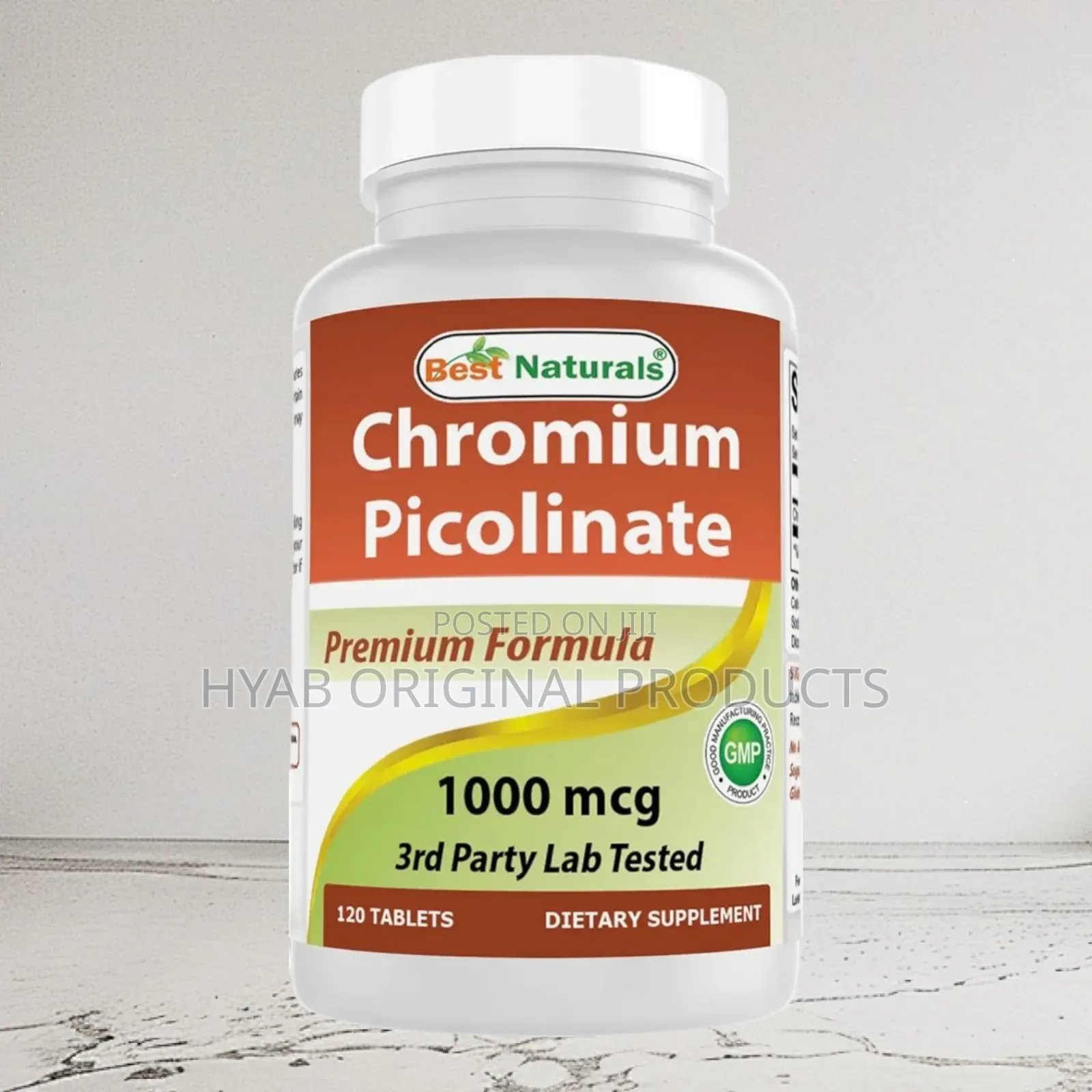 Chromium Picolinate 1000 MCG 120 Tablets