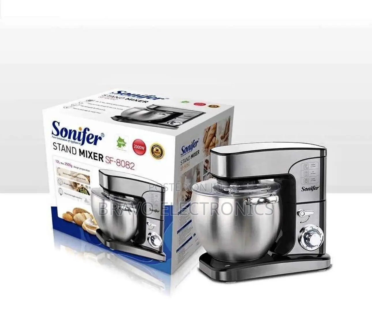 Sonifer Stand Mixer – 12l | Powerful Mixing | Large Capacity