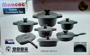 Momcoc 14-Piece Granite Coating /ሞምኮክ ባለ 14 አይነት በግራናይት የተለበጠ የማብሰያዎች