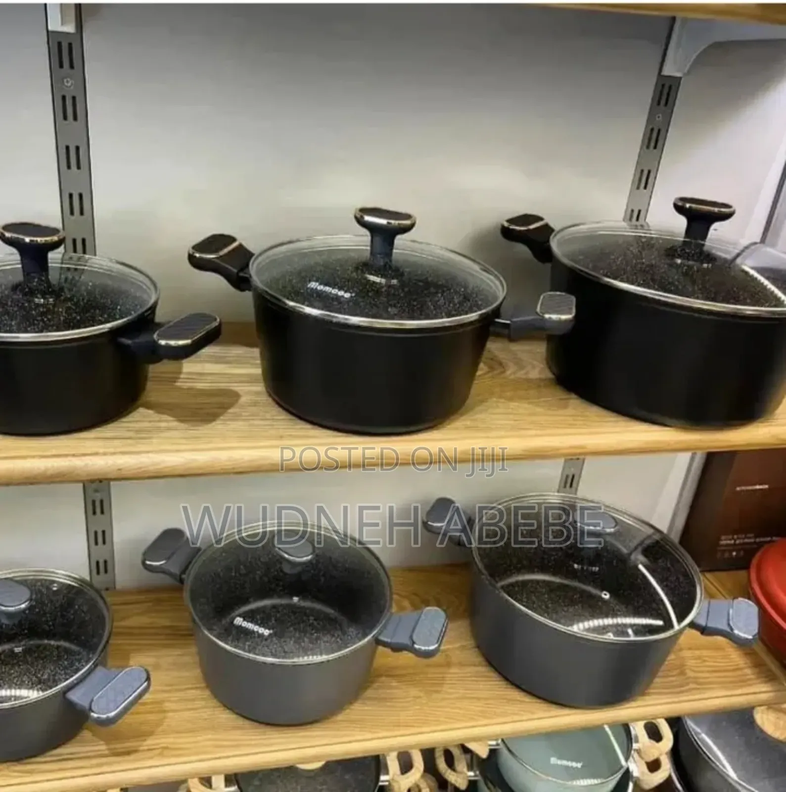 Momcoc 14-Piece Granite Coating /ሞምኮክ ባለ 14 አይነት በግራናይት የተለበጠ የማብሰያዎች