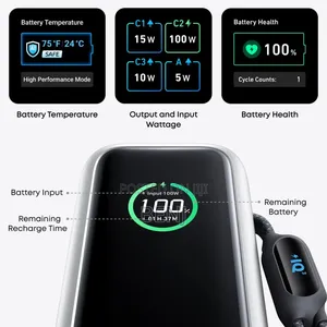 Anker Laptop Powerbank Mah 165w | Built-in Retractable Cables