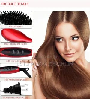 Kemei Professional Hair Straightener Brush