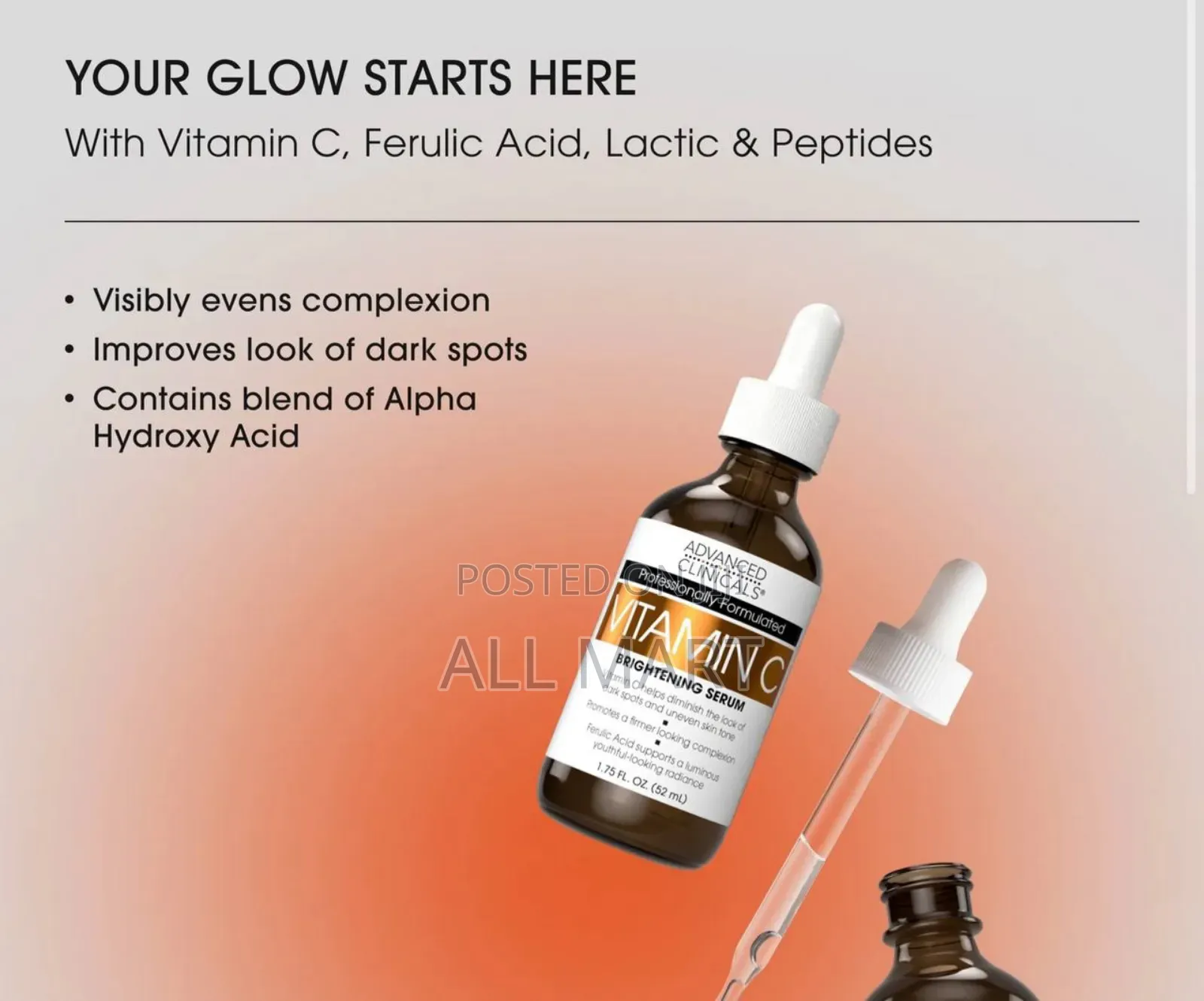 Advanced Clinicals Vitamin A Brightening Serum