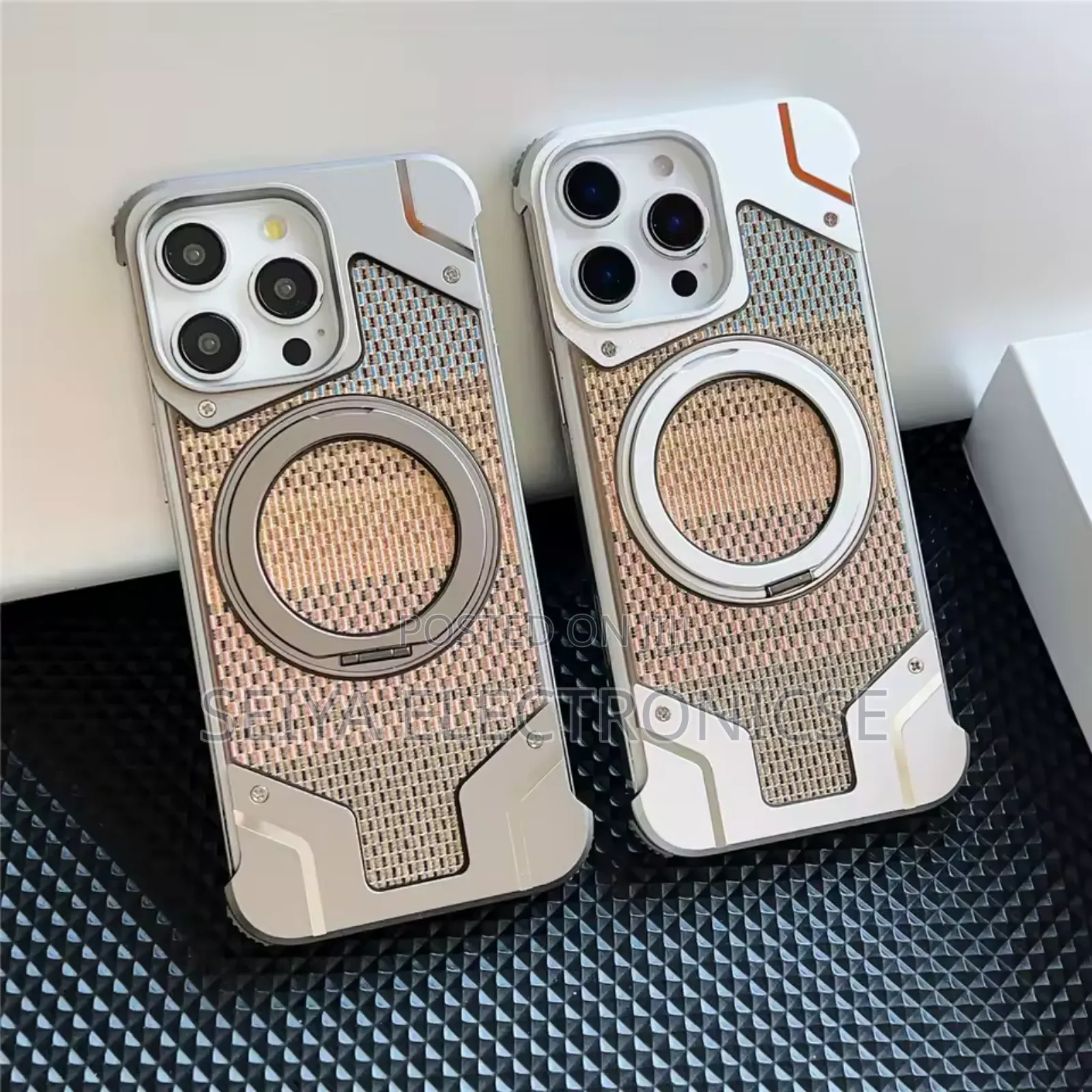 15pro Max Cover Freamlass Metal Cover Case