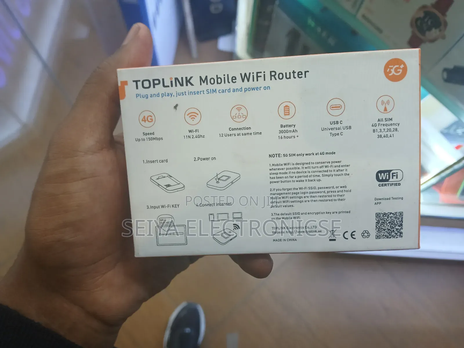 Toplink Mobile Wi-Fi Router Supports 4g Lte Networks