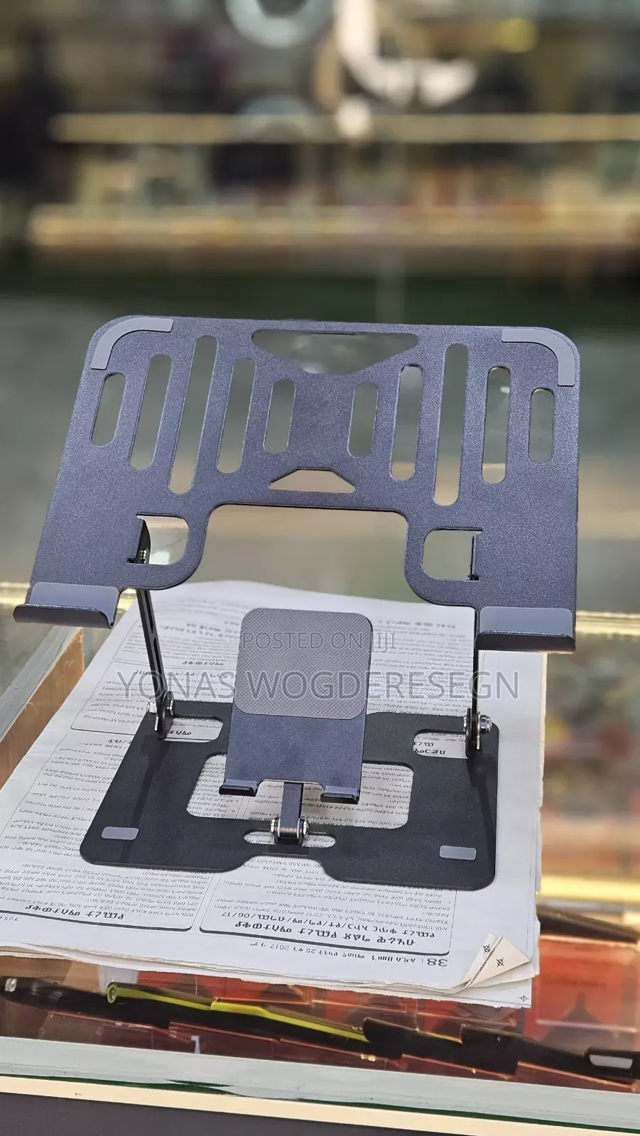 360° Rotating Laptop Phone Stand Adjustable Foldable