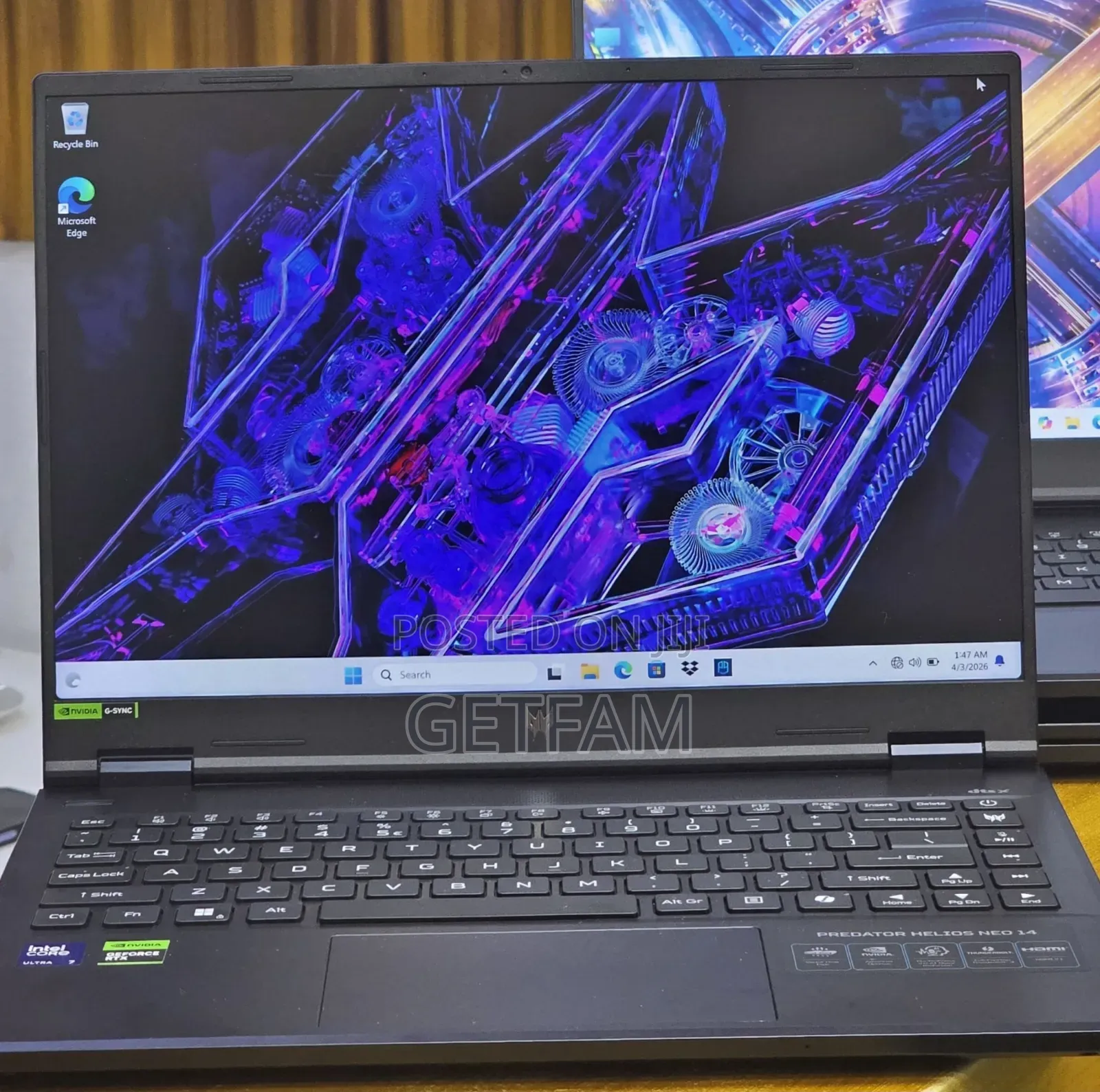New Laptop Acer Predator Helios Neo 16 16GB Intel Core Ultra 7 SSD 1T