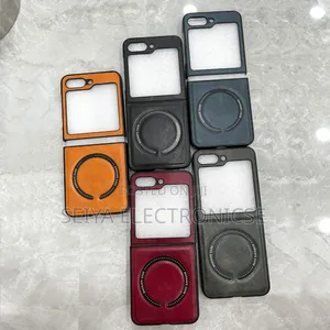 Samsung Galaxy Z Flip Series Cover Case Leather Matrial