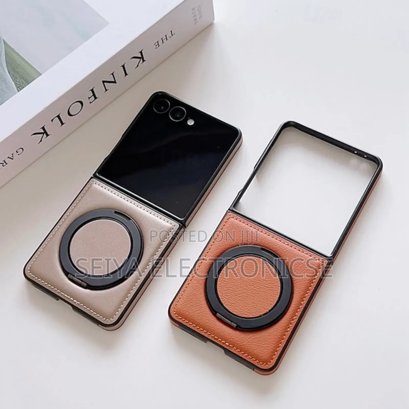 Samsung Galaxy Z Flip Series Cover Case Leather Matrial