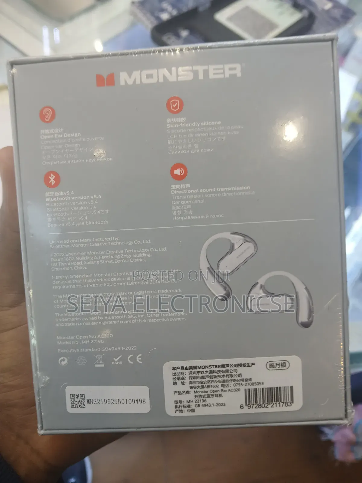 Monster Ac320 Open-ear Wireless Headphone. Earbuds Monster