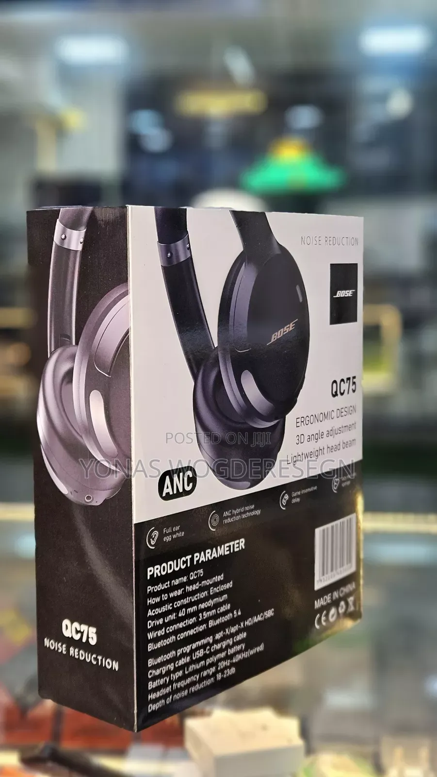 Boos Qc75 Headphones | Wireless Noise-cancelling | Premium Sound