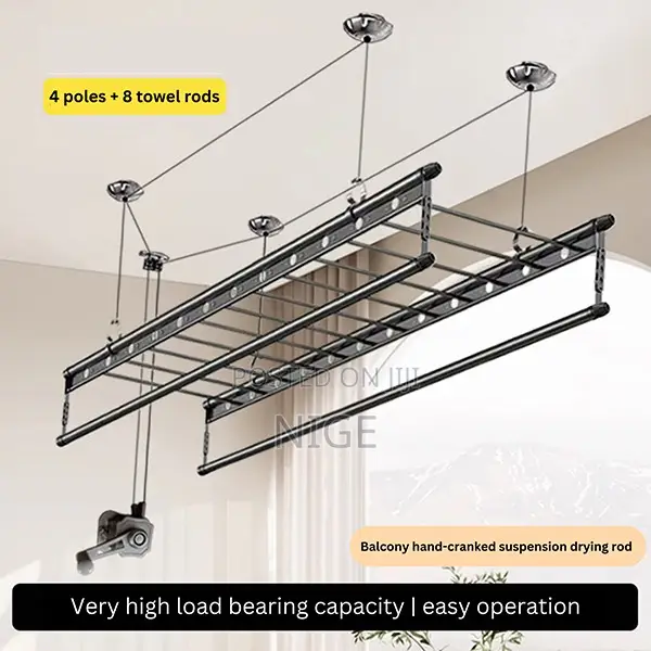 Manual Lifting Clothes Drying Rack