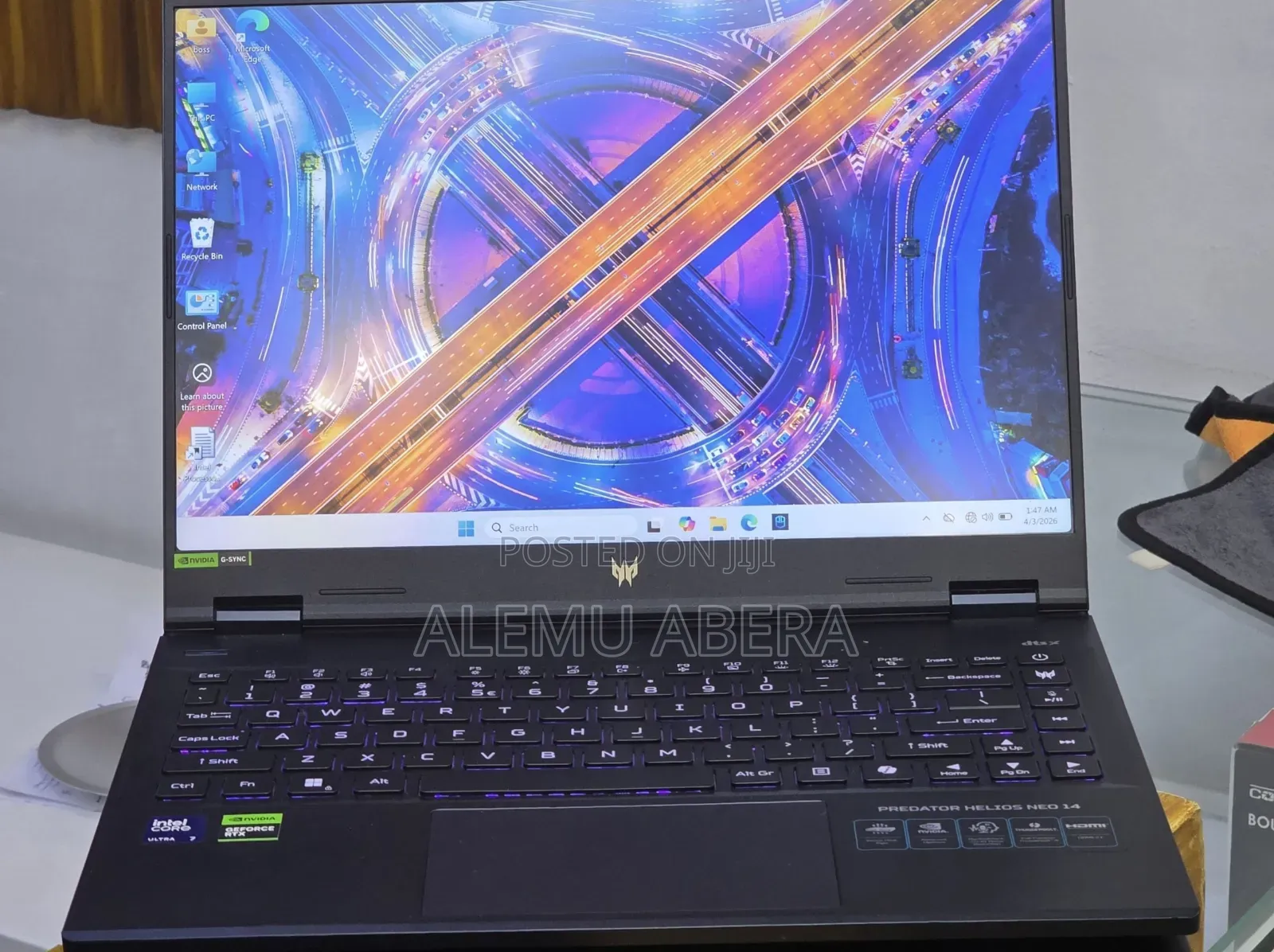 New Laptop Acer Predator Helios Neo 14 16GB Intel Core Ultra 7 SSD 1T