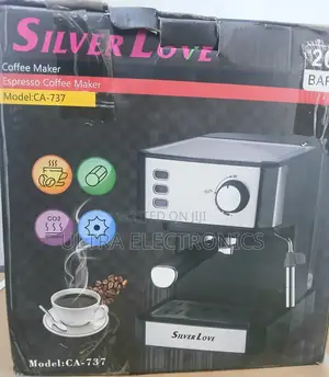 Silver Love Ca-737 Semi-Automatic Espresso Coffee Maker. 20 Bar
