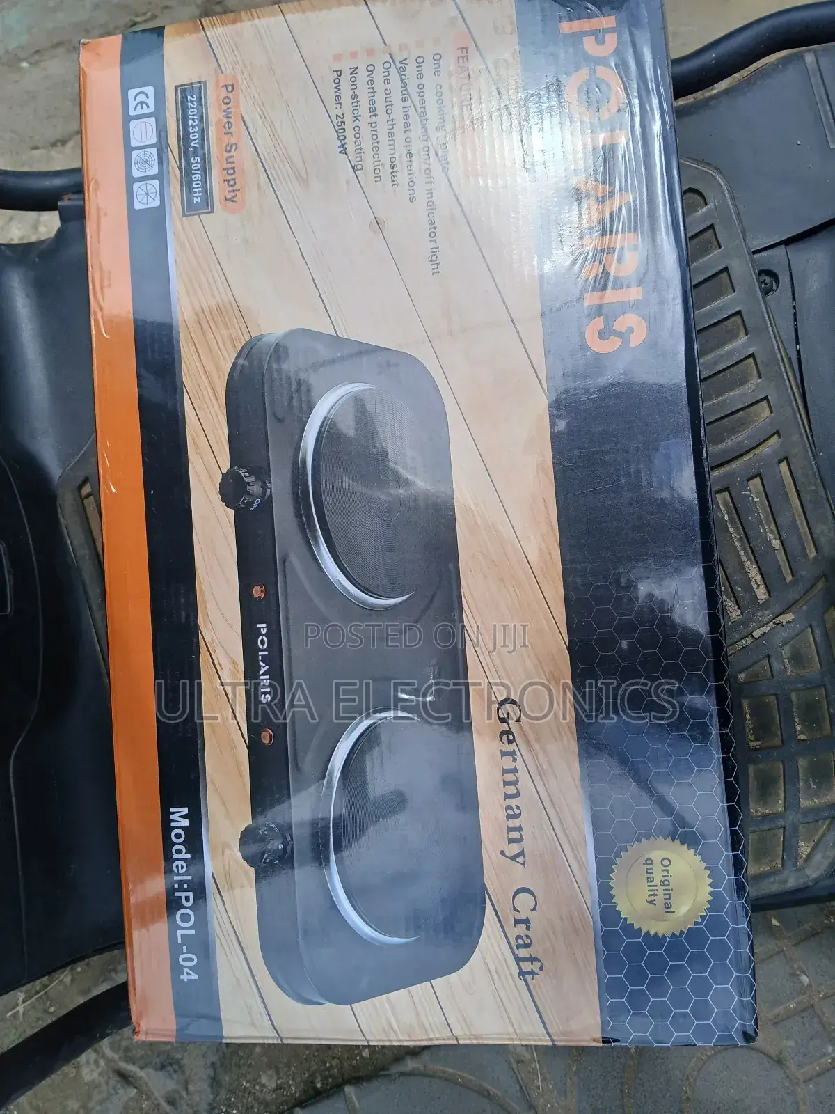 Electric Stove Polaris Model:Pol-04 Portable Double Burner .