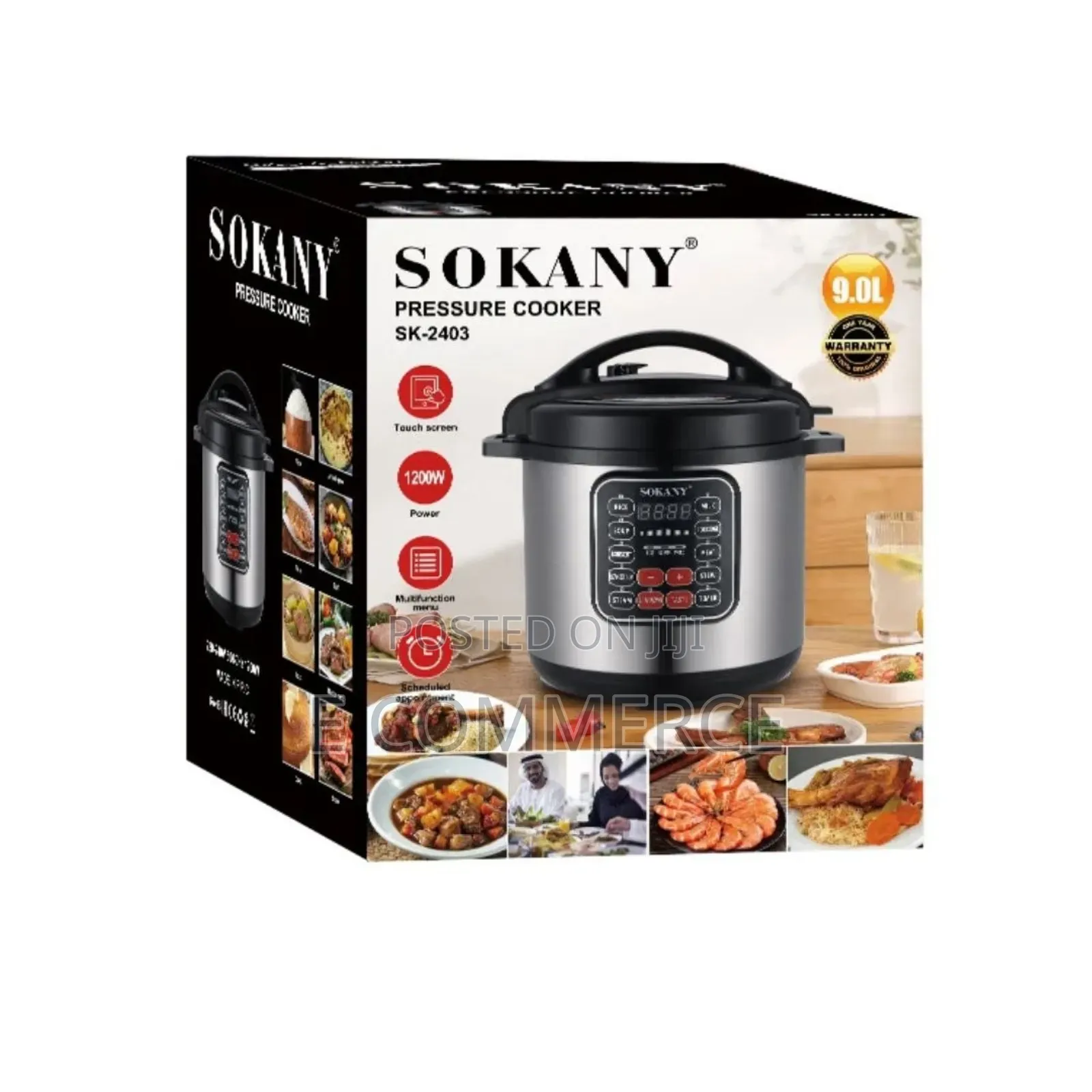 9l Sokany Electric Pressure Cooker 9l