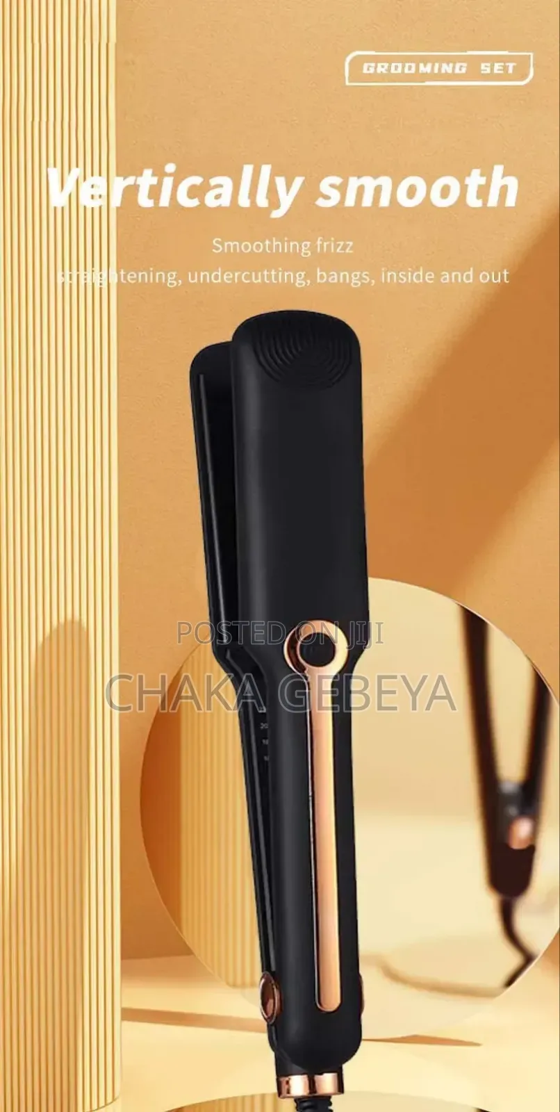 Ceramic Hair Straightener – Reaches 220°C, Smooth Results