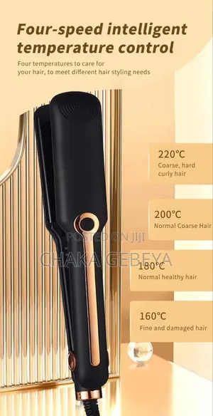 Ceramic Hair Straightener – Reaches 220°C, Smooth Results